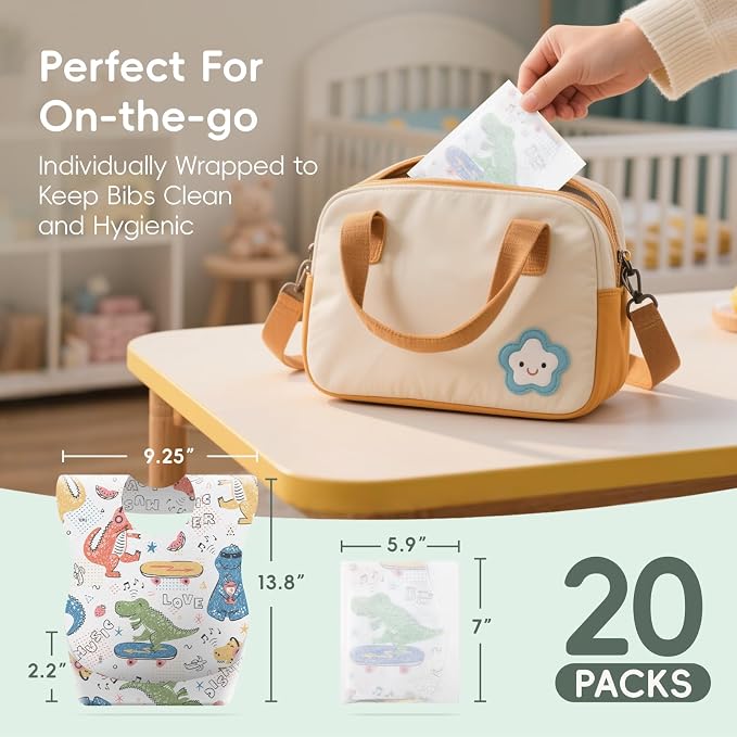 KIIS Disposable Baby Bibs for Baby Boys and Girls - Image 7