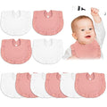 Seematn 10 Pcs Baby Muslin Bibs Drool Bibs Bandana Ruffle Soft Cotton by Seematn