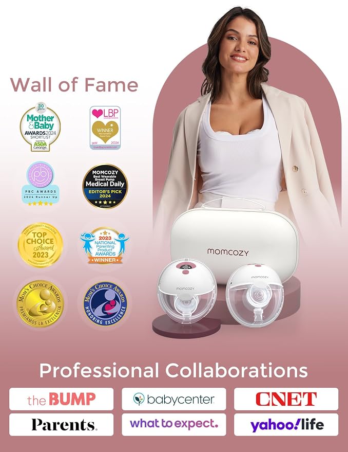 Momcozy M5 Hands-Free Wearable Breast Pump, Double-Sealed Flange - Image 8