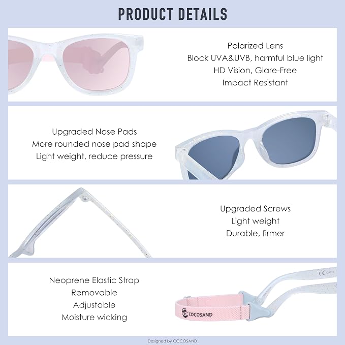 COCOSAND Flexible Baby Sunglasses - Image 4