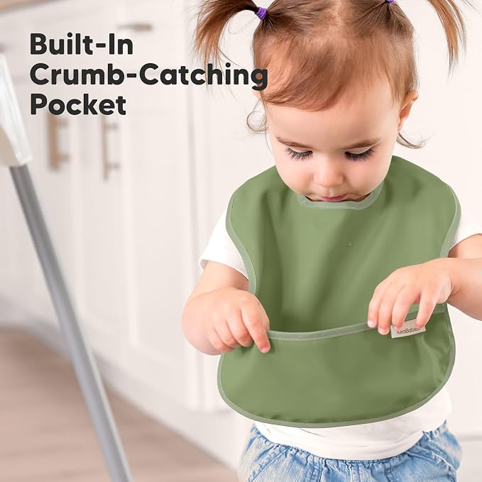 3-Pack Waterproof Baby Bibs for Eating - Image 5