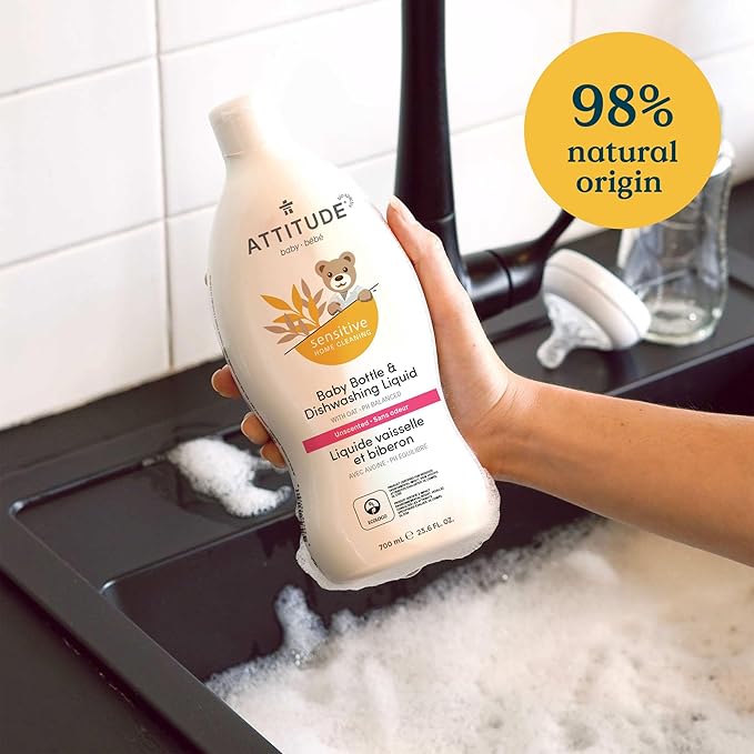 ATTITUDE Baby Dish Soap for Sensitive Skin - Image 3