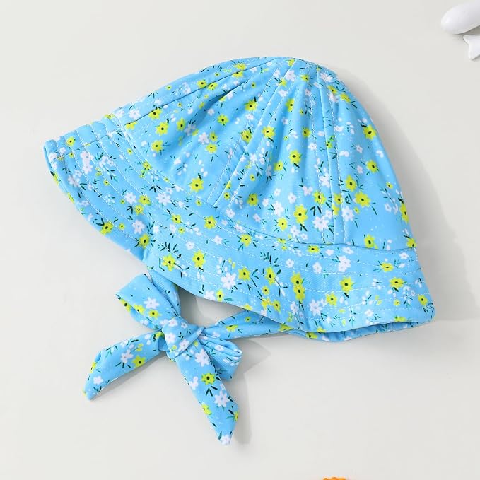 Infant Baby Girl Swimsuit One-Piece Long Sleeve Rash Guard - Image 4
