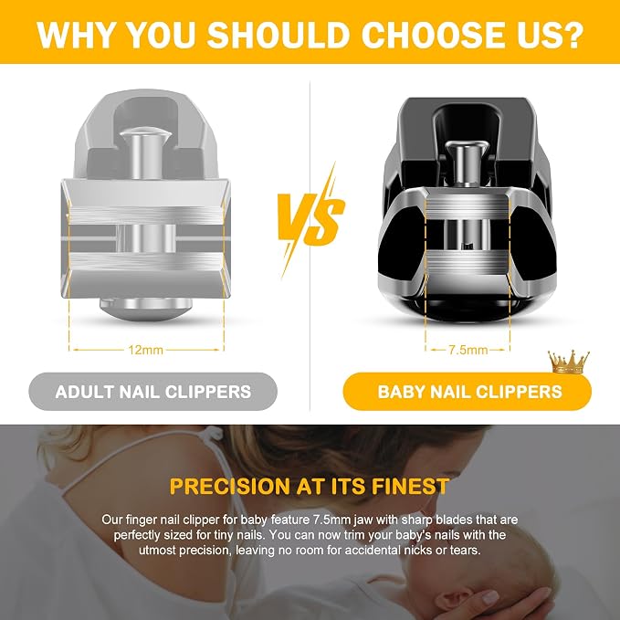 BEZOX Safe Baby Nail Clippers, Small Jaw Kids Nail Clipper Trimmers - Image 4