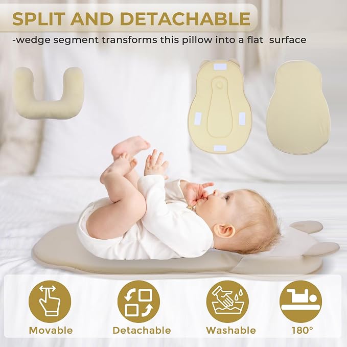 Baby Feeding Pillow, Anti Overflow Feeding Pillow - Image 4