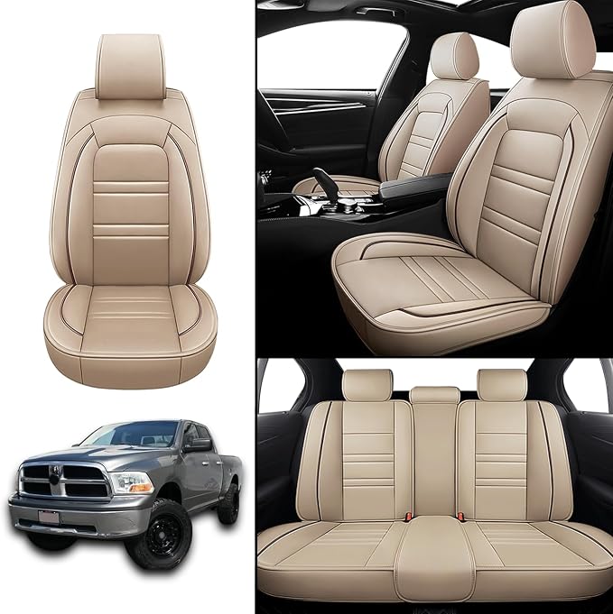 Seat Covers for Dodge ram 1500 2004-2011 | 5-Seats Leather Seat Covers - Image 2