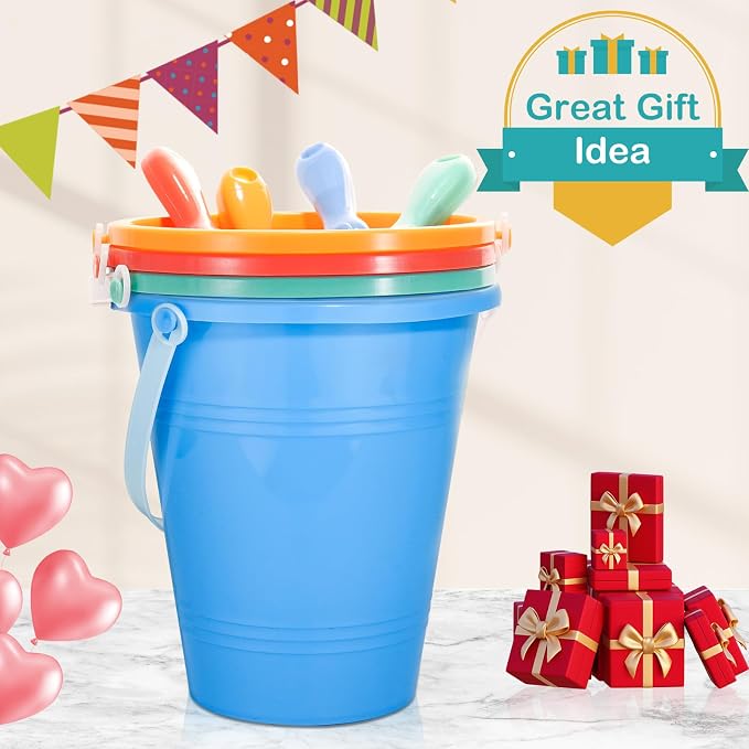 Holady Beach Toys Sand Toys Beach Shovels Beach Pail Set - Image 8
