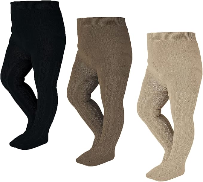 EPEIUS Baby Girl Tights Thick Cable Knit Leggings Stockings Cotton Pantyhose by EPEIUS