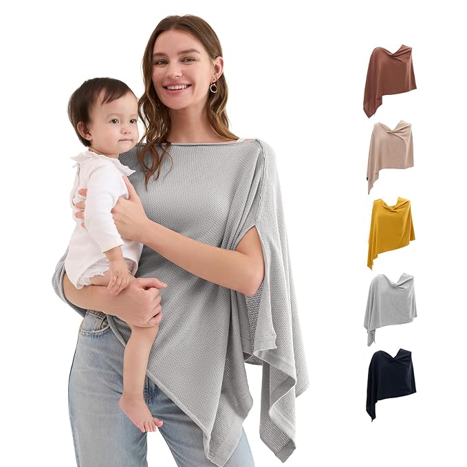 Momcozy Nursing Cover for Breastfeeding, Soft Privacy Poncho, Portable Breast by Momcozy