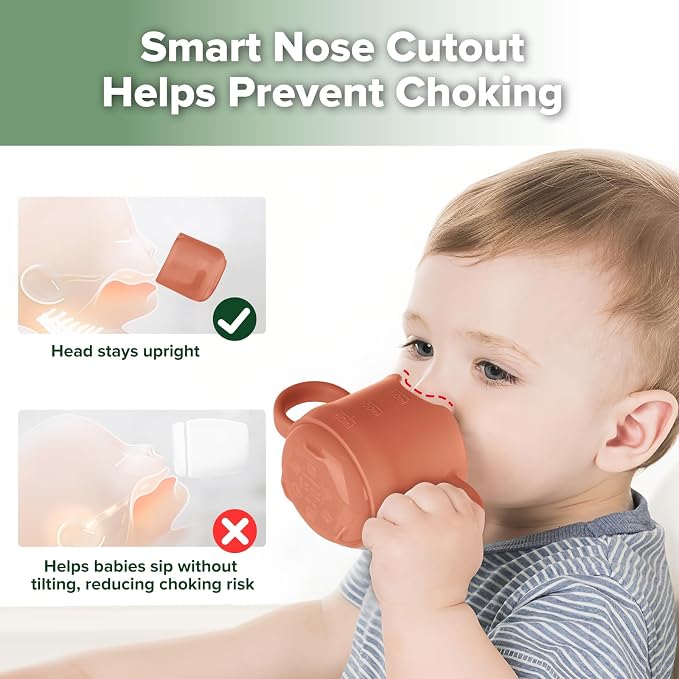 haakaa Silicone Baby Training Cup, Toddler Learning Open Cup - Image 3