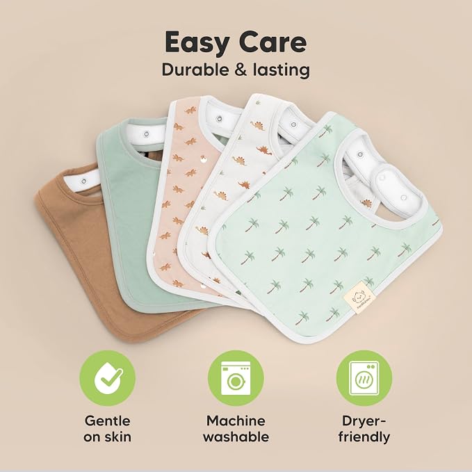 KeaBabies 8-Pack Organic Baby Bibs - Image 7