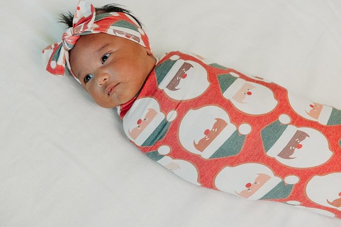 Copper Pearl Large Premium Knit Baby Swaddle Receiving Blanket Claus - Image 6