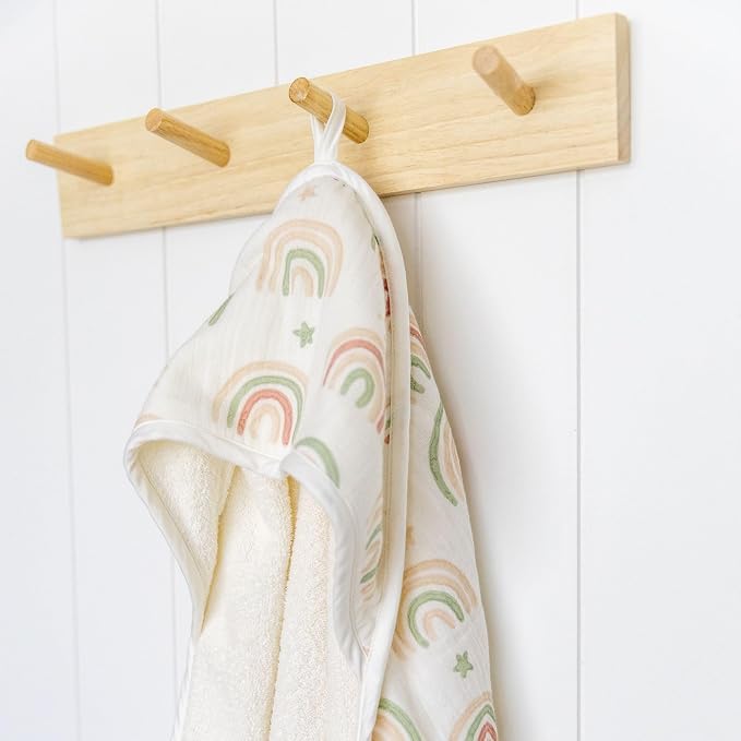 Crane Baby Hooded Towel, 100% Cotton & Terry Cloth Hooded Baby Towels - Image 5