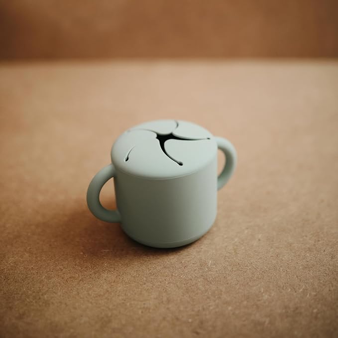 mushie Silicone Snack Cup | Spill Proof Food Container - Image 3
