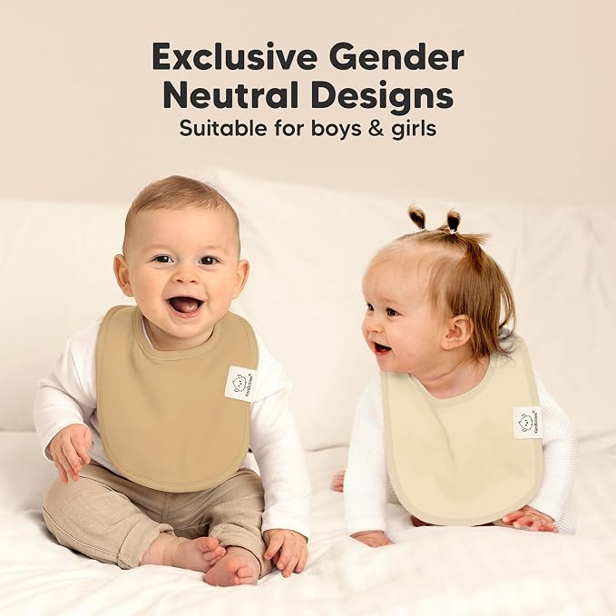 8-Pack Organic Baby Bibs for Boys, Girls - Image 6