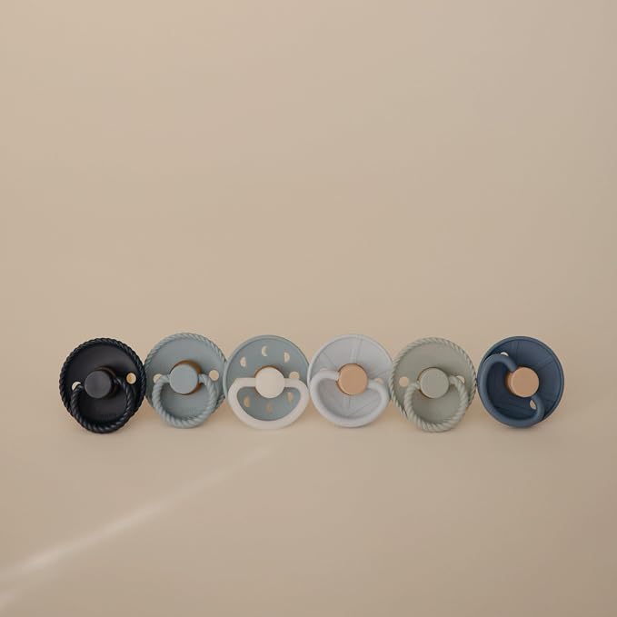 FRIGG Natural Rubber Baby Pacifier 6-Pack Endless Sea | Made in Denmark | - Image 3