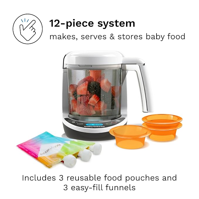 Baby Brezza One Step Baby Food Maker Deluxe – Auto shut Off, Dishwasher Safe - Image 7