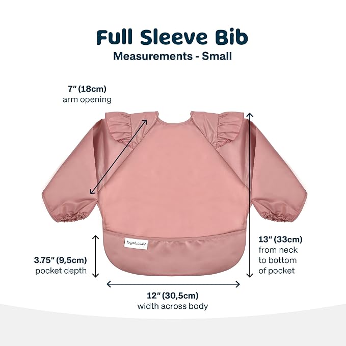 Tiny Twinkle Long Sleeve Bib for Babies & Toddlers – Waterproof Smock Bib for - Image 6