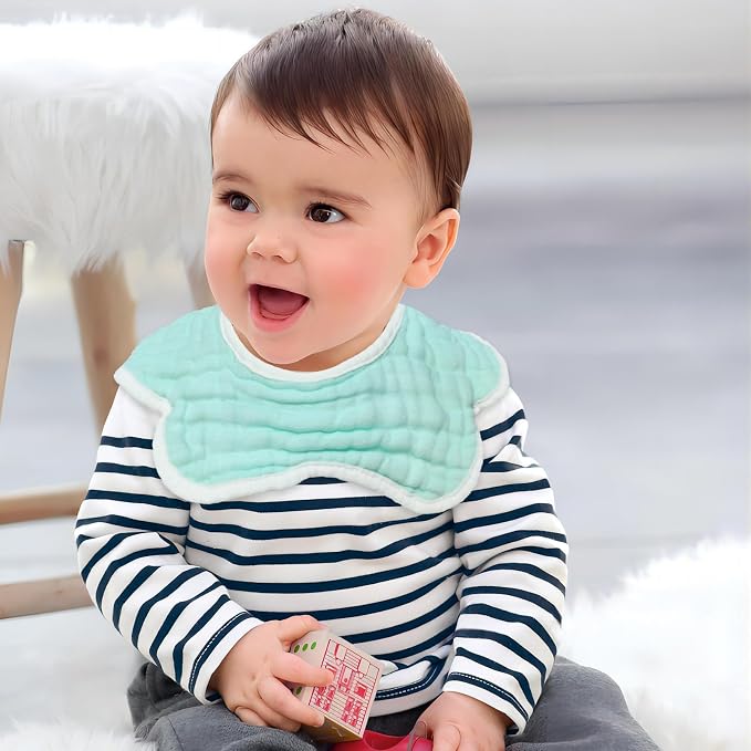 Baby Bibs Muslin Drool Teething Drooling Bibs - Image 6