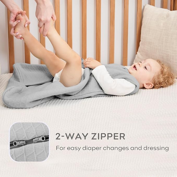 Yoofoss Baby Sleep Sack 0-6 Months, 2.0 TOG Baby Wearable Blanket - Image 4