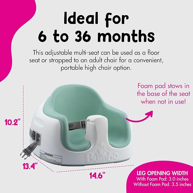 Bumbo 2 Pack 3-in-1 Multi-Seat for 6 to 36 Months, Travel Baby Feeding and Play - Image 3