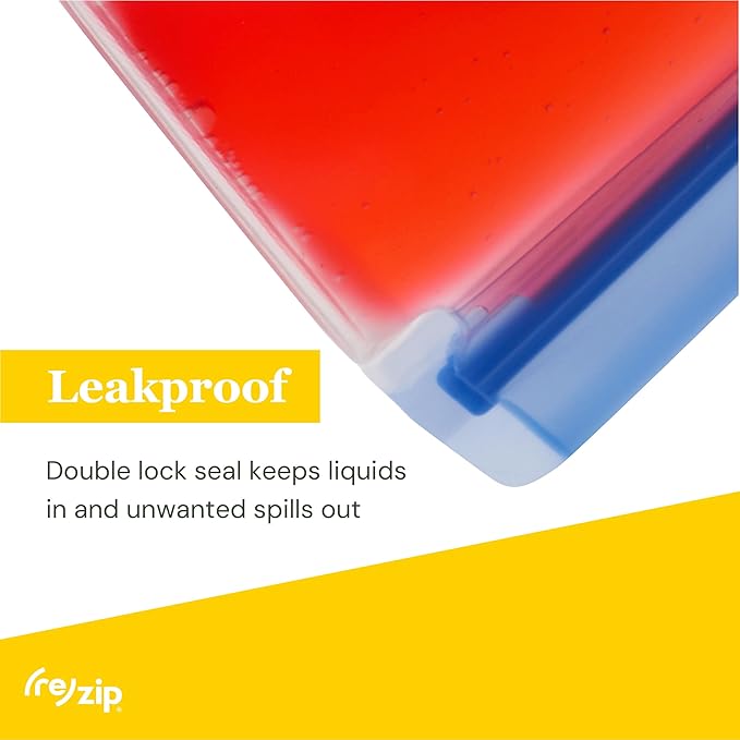 zip Half Gallon Reusable Storage Bags | BPA-Free, Leak proof, 100% Food-Grade - Image 4