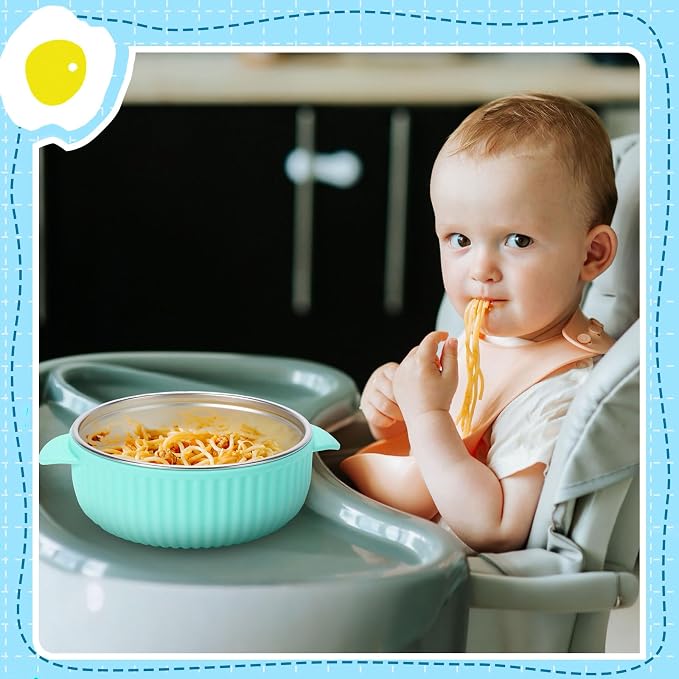 Nuogo 6 Pcs Stainless Steel Baby Bowls - Image 6