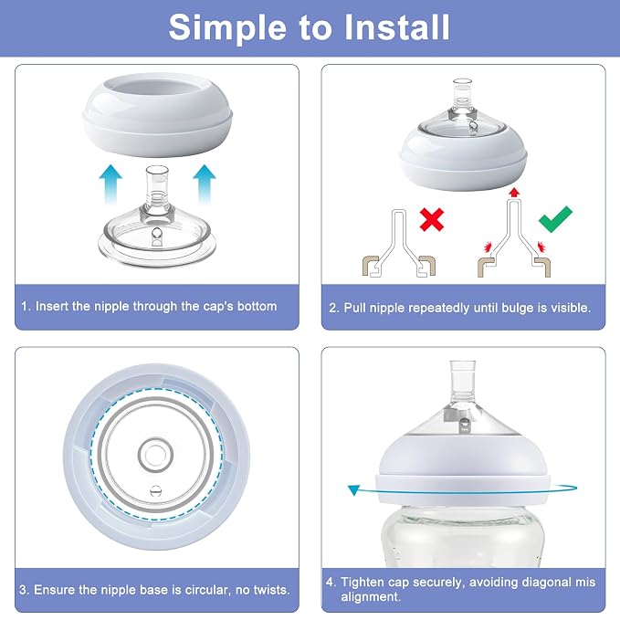 Nipples for Philips Avent Baby Bottles, Natural Trainer Sippy Cup My Grippy - Image 5