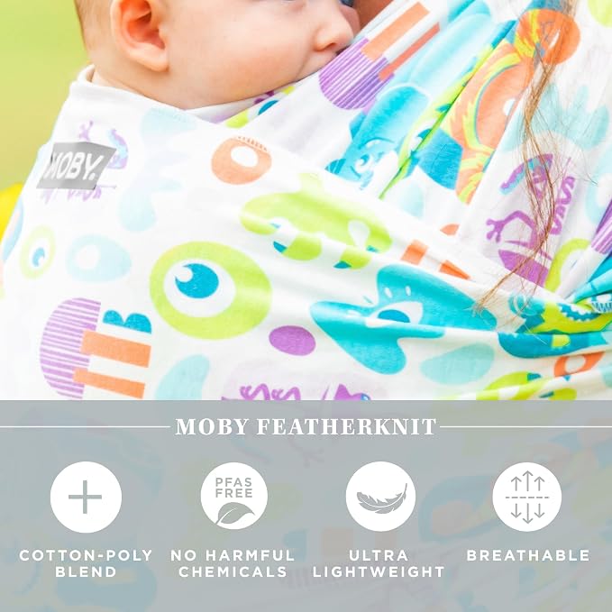 Moby Baby Wrap Carrier Featherknit - Image 4