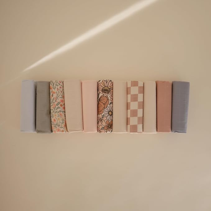 mushie Waterproof Changing Pad Liners | 100% Organic Cotton | Set of 3 - Image 4