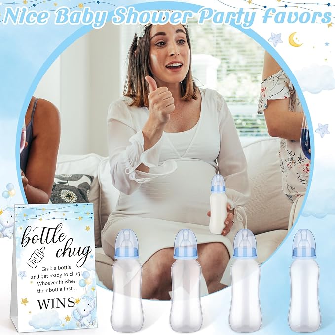 TrelaCo Cool Baby Shower Games Sets 12 Pcs Feeding Bottles - Image 7