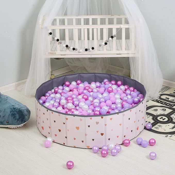 GOGOSO Ball Pits Balls for Toddlers Pack of 50 100 200 Plastics Shape Ball - Image 7
