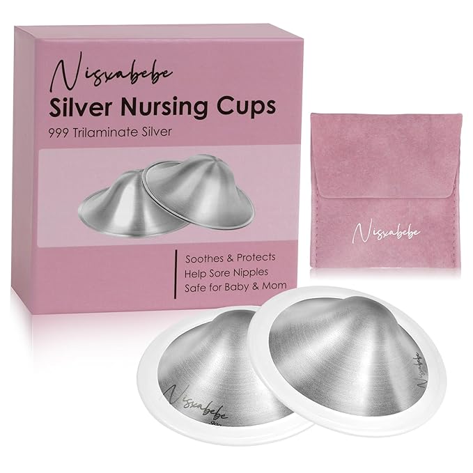 The Original Silver Nursing Cups-Nipple Shields by NISXABEBE