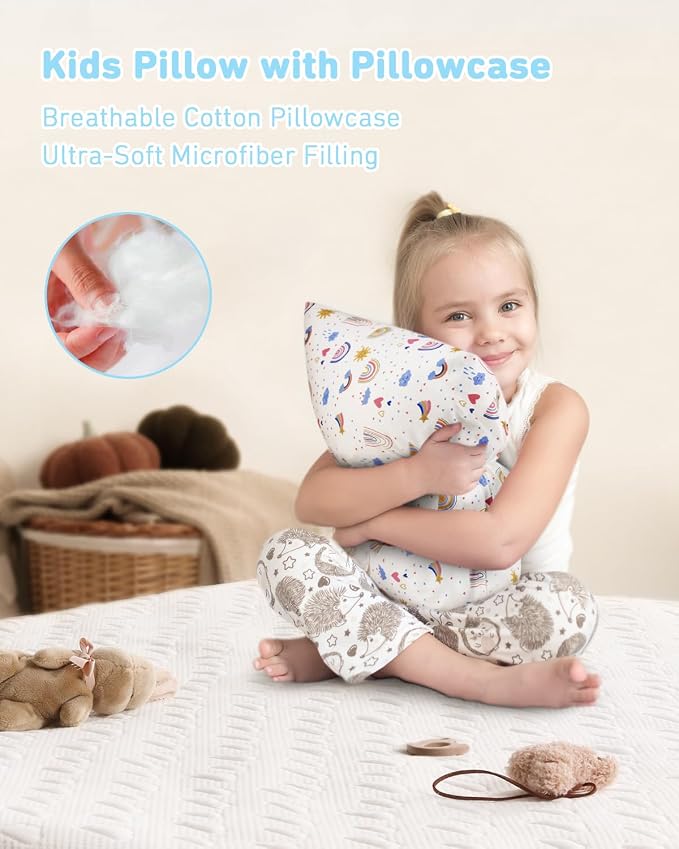 Babebay Toddler Pillow, 13X18 Soft Toddler Pillows - Image 3