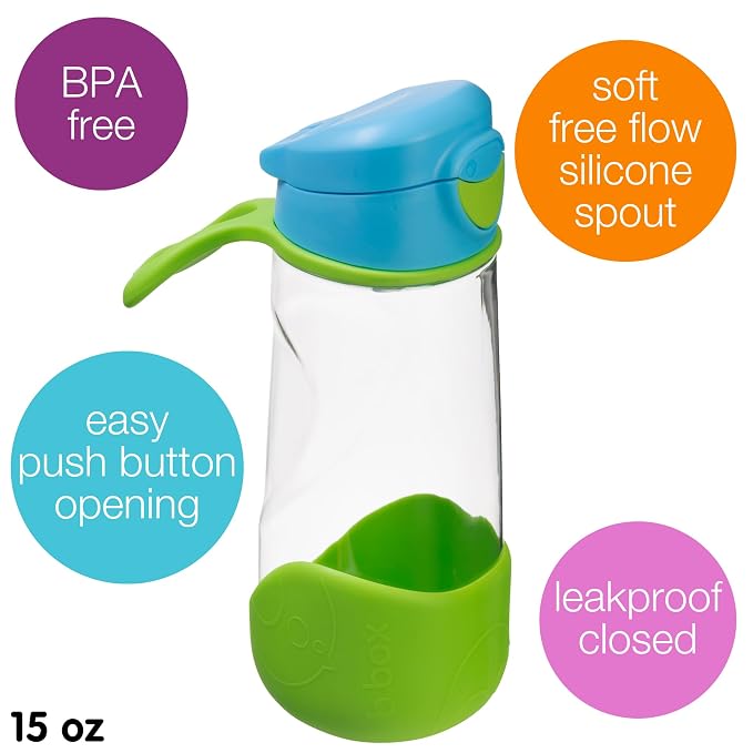 b.box 15 oz Sport Spout Kids Water Bottle - Image 3