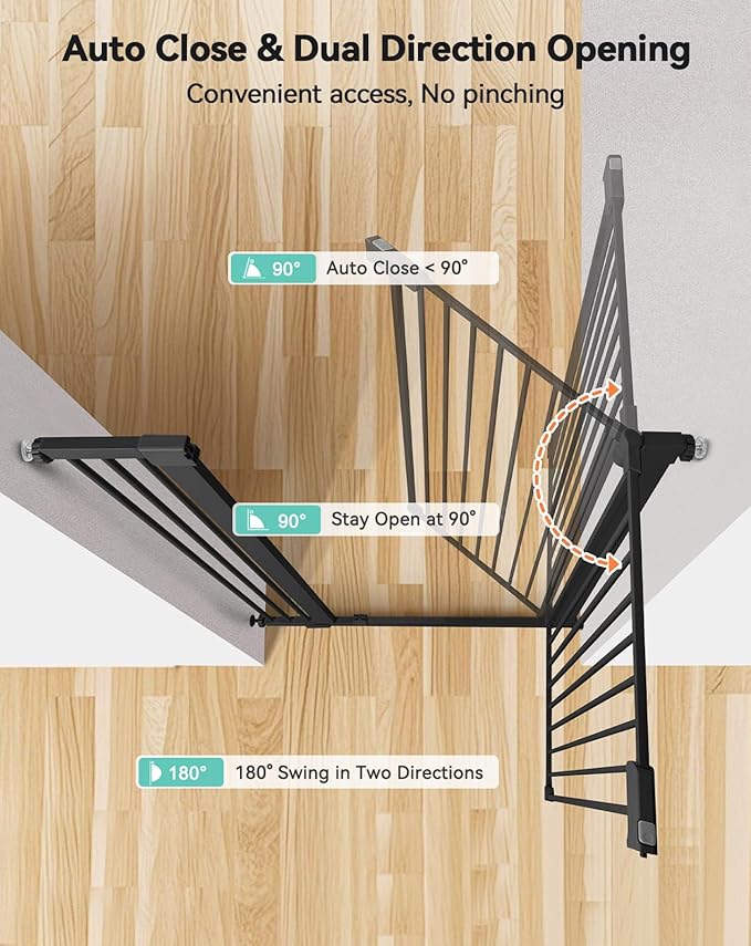 COMOMY 42" Extra Tall Baby Gate - Image 3