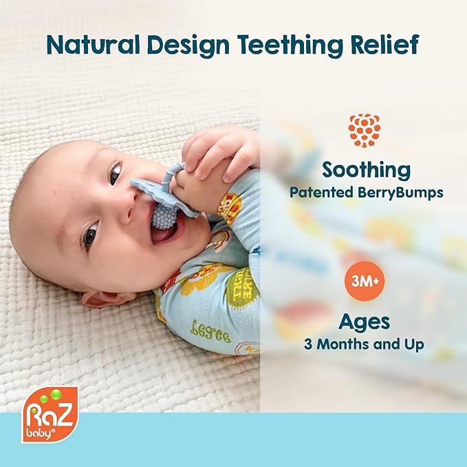 RaZbaby Dragon RaZbuddy w/RaZberry Teething Relief Pacifier – Soothes Sore Gums - Image 3