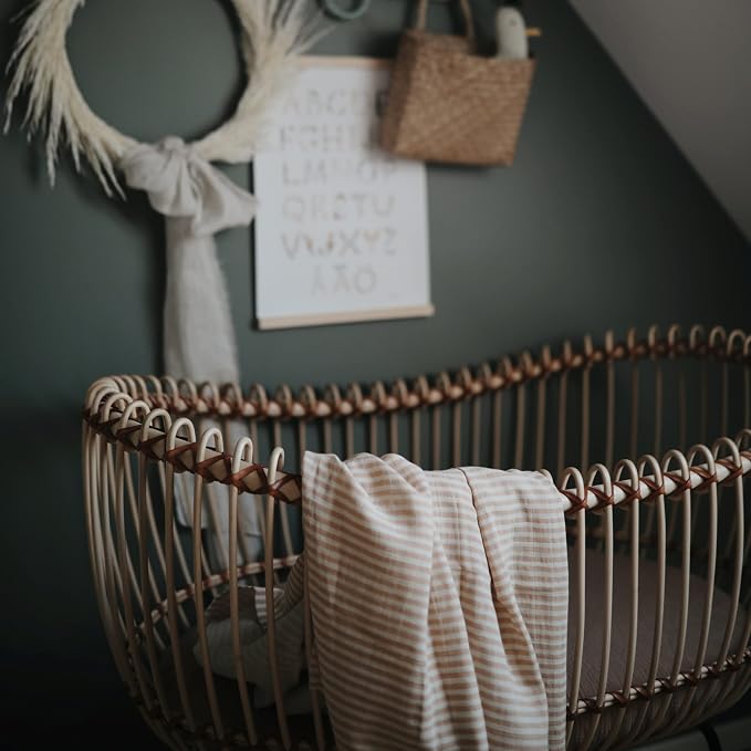 mushie Muslin Baby Swaddle Blanket | 100% Organic Cotton - Image 6