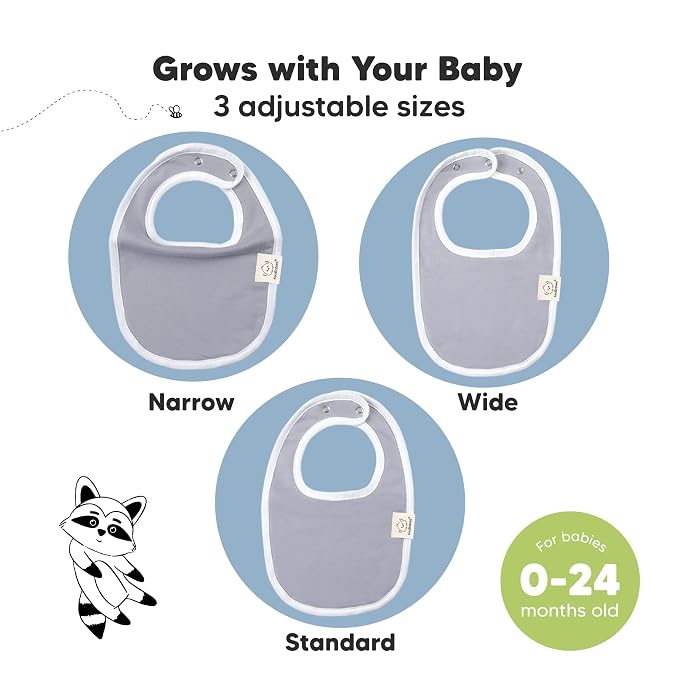 8-Pack Organic Baby Bibs for Boys, Girls - Image 4