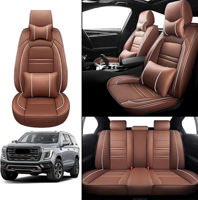 Car Seat Covers for gmc Yukon 2000-2025 | 5-Seats Seat Covers, Waterproof Seat - Image 2