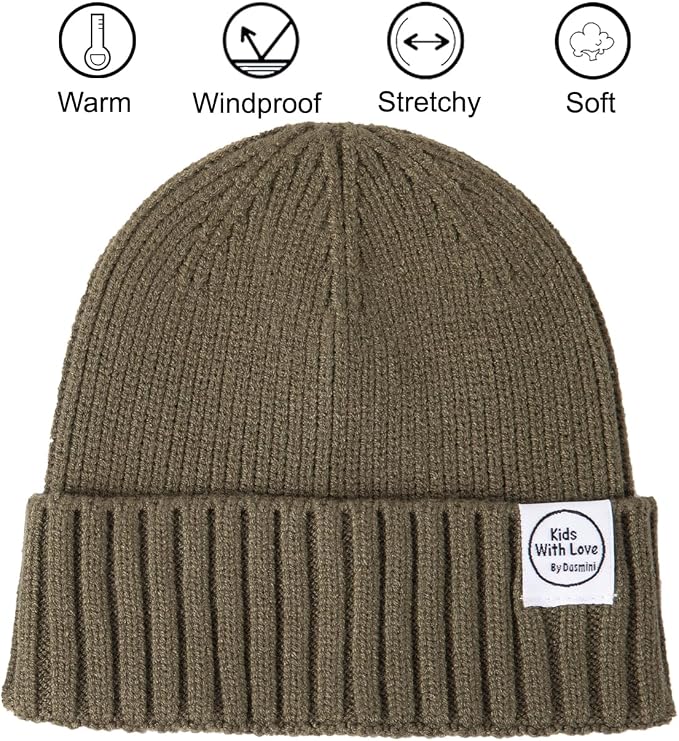 Baby Beanie Toddler Winter Hat Infant Babies Newborn Kids Beanies Knit Hats - Image 2
