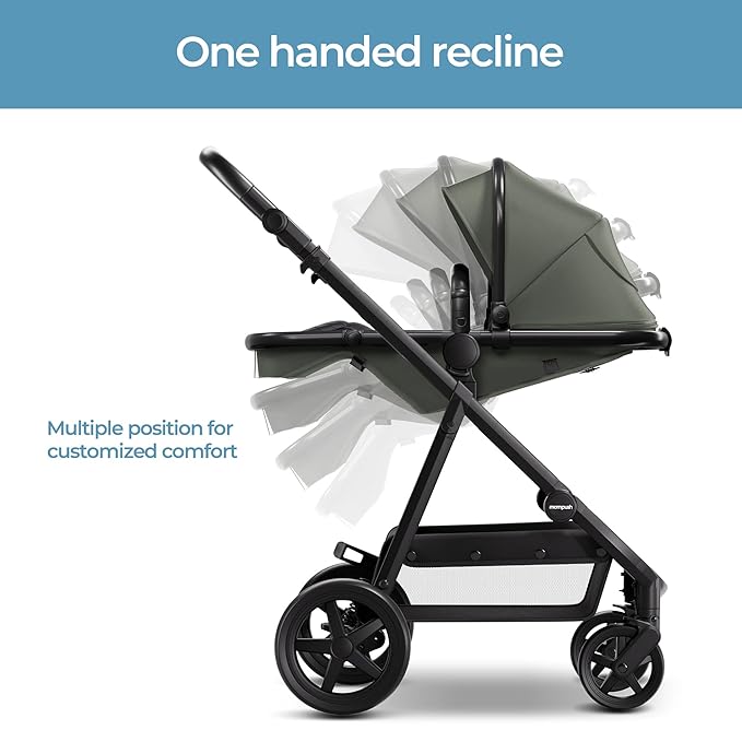 Mompush Baby Stroller, Convertible 2-in-1, Infant Car Seat Compatible, Includes - Image 4