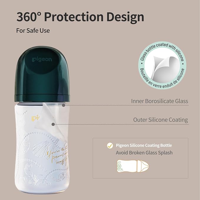 Pigeon Glass Baby Bottle Feeding Gift Set - Image 4