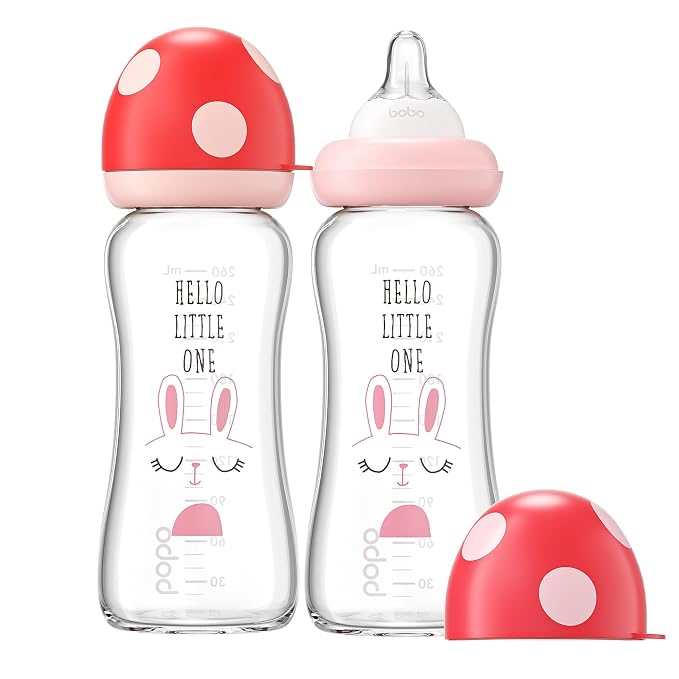 YOHKOH Natural Glass Baby Bottle by Home