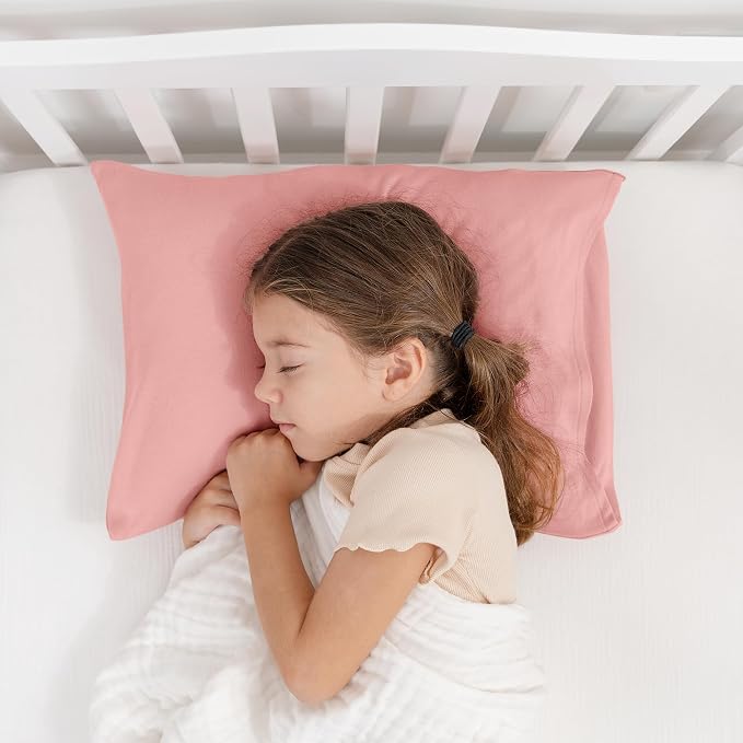 Comfy Cubs Toddler Pillow with Cotton Pillowcase, 13 x 18 in - Image 2