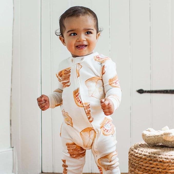 Burt’s Bees Baby Boys' One-Piece Sleep and Play 100% Organic Cotton PJs - Image 3