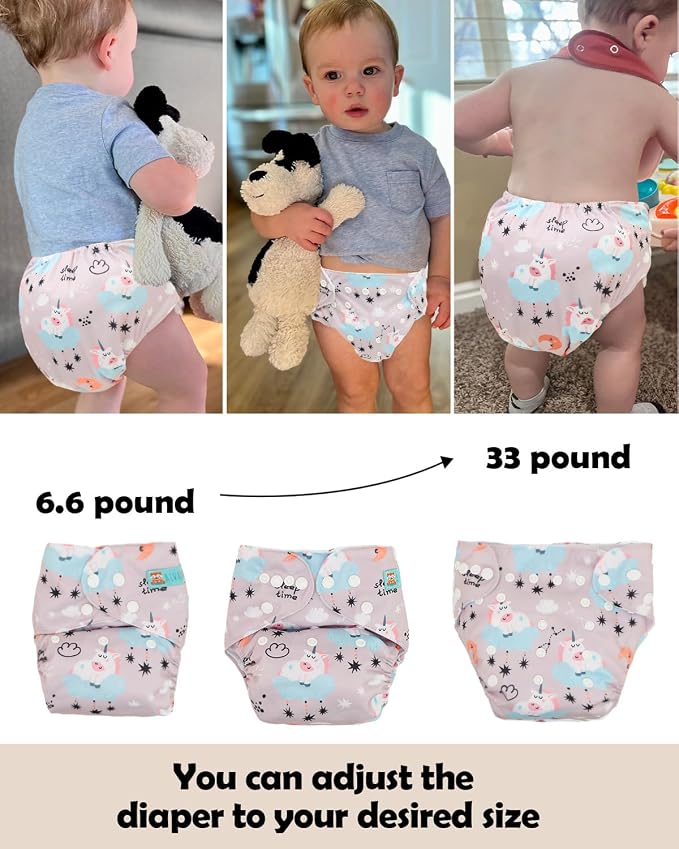 ALVABABY Baby Cloth Diaper 6 Pack - Image 4