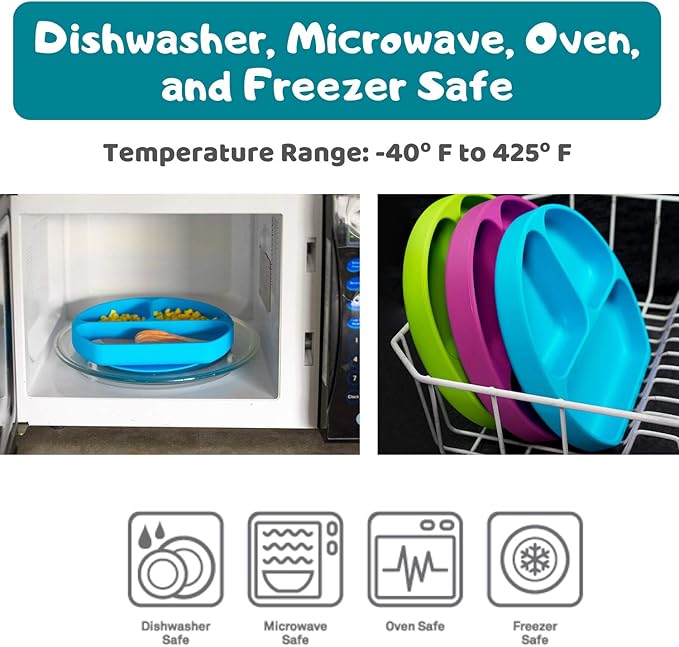 Silikong Suction Plate for Toddlers | BPA Free, 100% Food-Grade Silicone | - Image 4