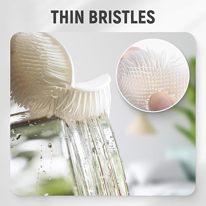 3Pcs 360° Flexible Silicone Bottle Brush - Image 4