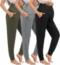3 Pack Women's Maternity Sweatpants Over The Belly Pregnancy Jogger Pants by Unknown